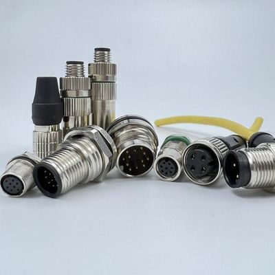 Goede prijs Messing-chroomgeplatte elektrische 8mm M8 3 pin connector 2000Hz online