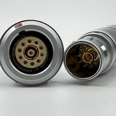 Goede prijs Meerdere contacten Coaxiale signalen Circulaire Push Pull Connectors EMC Shielding online