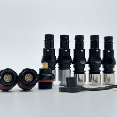 Goede prijs Militaire MIL Elektrische Push Pull Connector IP68 360 graden EMC Shielding online