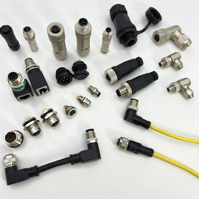 Goede prijs Schroefgesloten industriële cirkelvormige aansluitingen 17 pin M5/M8/M9/12/M16/M23 online