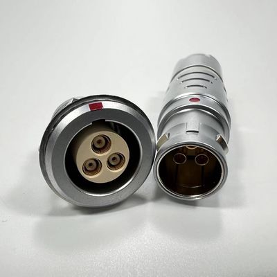 3 Coaxieel Push Pull Circular Connectors plug PPS PEEK Isolator