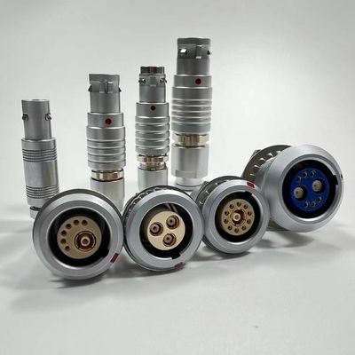 kwaliteit Fischer ODU LEMO Push Pull Circulaire Connector Metalen EMC Shielding Coaxial 9 Pin fabriek