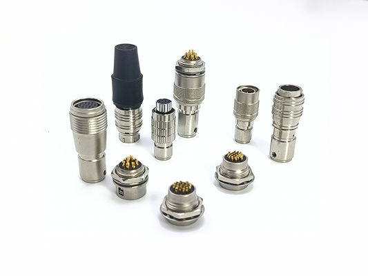 Hirose Compatible HR25 HR10 HR7 Push Pull Circular Connectors Messing Gekroomde Schelp
