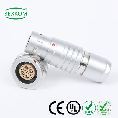 Goede prijs Metalen omhulsel Messing gechroomd EMC-bescherming Waterdicht hoog gebruik push pull vergrendeld compatibel met LEMO ODU Fischer Circulaire connectoren online