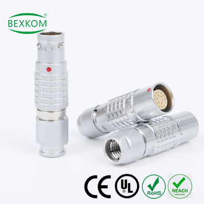 Harde omgeving gebruik contact verguld EMC afscherming Waterdicht gebruik topkwaliteit push pull vergrendeld compatibel met LEMO ODU Fischer metalen cirkelvormige connectoren